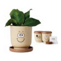 Goofy Grow Pot Eco Planter Set w/ Basil Seeds